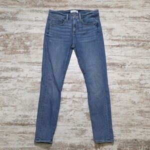 Womens Modern Skinny Crop Jeans Blue 2 Petite